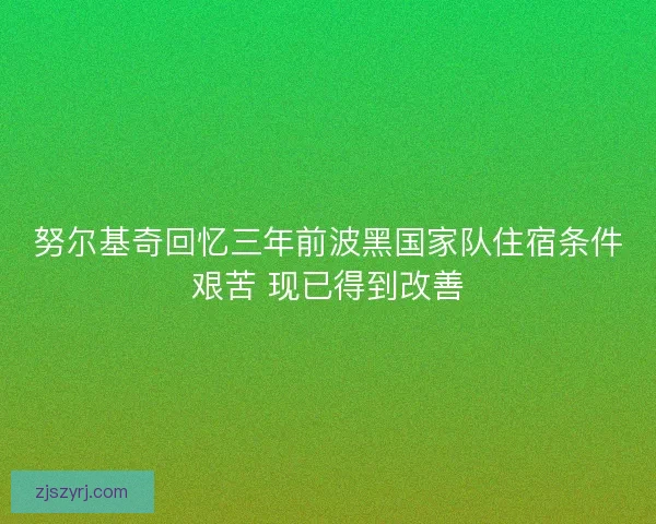 努尔基奇回忆三年前波黑国家队住宿条件艰苦 现已得到改善